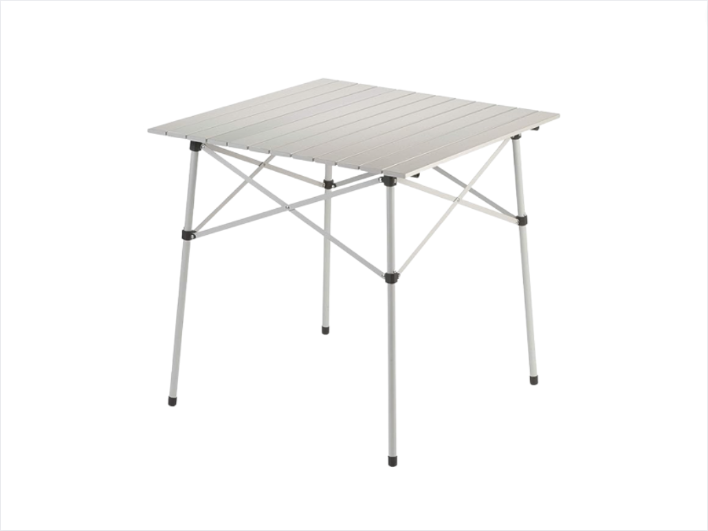 $39.99 Coleman Outdoor Compact Folding Table, Sturdy Aluminum Camping Table with Snap-Together Design, Seats 4 & Carry Bag Included; Great for Camping, Tailgating, Grilling, & More
